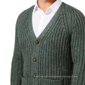 15JW0310 moins cher Mode hommes bouton fermer cardigan